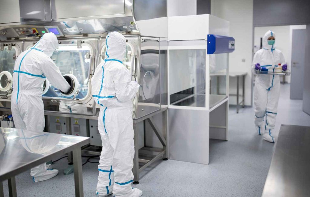 clean rooms in a sterile environment